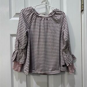 Matilda Jane Striped Long Sleeve with Ruffle Cuffs